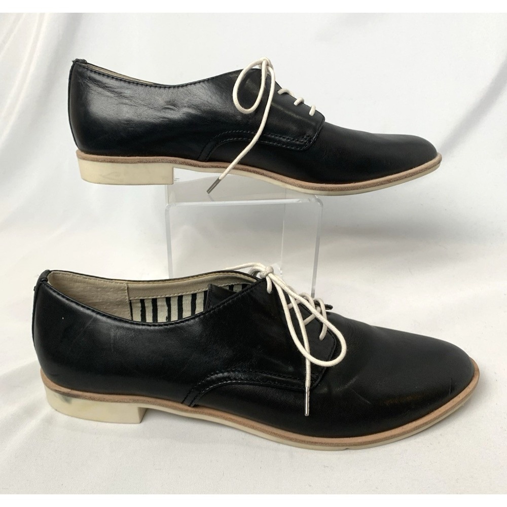 Dolce Vita Oxford Lace‎ Up Shoe Womens 7.5 Black Derby Swing Dance